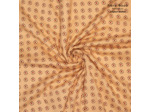 Fibre Mood - Tissu Popeline de Coton "Hariette" Imprimé Losange Noir et Bordeaux sur un Fond Beige
