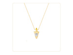 Collier Lampadaire Plaqué Or Jaune