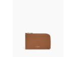 Porte cartes zippé Emilie en cuir grainé