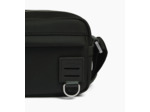 Petit sac bandoulière Basile en toile nylon et cuir lisse