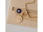 Collier Arthus Bertrand Trapèze  petit modèle anneau ouvrant en or jaune poli brillant