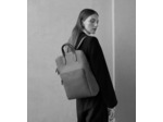 Sac à dos zippé business Sophie en cuir grainé