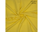 Fibre Mood - Tissu Jacquard "Viva" Mélange de Viscose et Lin avec Rayures en Relief Jaune Canari