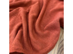 Sélection Coup de coudre - Tissu Jersey de Lin et Viscose Uni Terre Cuite