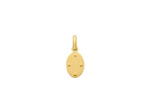 Médaille Arthus Bertrand Ma Mini Médaille Coccinelle en or jaune sablé et laque émeraude, 10 mm