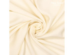 Fibre Mood - Tissu Aspect Tencel en Viscose Melangé  "Dallas" Uni Couleur Blanc Cassé