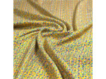 Sélection Coup de coudre - Tissu Popeline de Viscose Imprimé "Confetti" Ocre