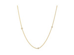 Chaîne forçat limé Arthus Bertrand en or jaune et diamants, taille ajustable