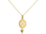 Pendentif Arthus Bertrand Croix en or jaune