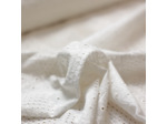 Sélection Coup de Coudre - Tissu Broderie Anglaise Ajouré à Motif Bandes et Bords Festonnés
