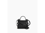 Petit sac à main double rabat Emilie en cuir tressé réemployé