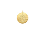 Médaille Arthus Bertrand Serrure en vermeil sablé, 25 mm