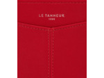 Porte monnaie zippé avec porte cartes amovible Charlotte en cuir lisse