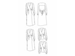 Maison Fauve - Patron Couture Robe Portefeuille  "Soho" du 34 au 52tuyio