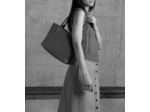 Petit sac cabas Louise en cuir grainé