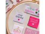 Lise Tailor – Lot 5 Étiquettes Tissées "Love Sewing"