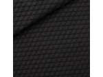 See You at Six - Tissu Maille Matelassé  Piqué Uni Noir