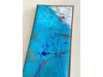« BLUE AXIAL » - Acrylique sur toile - 57x18 cm
