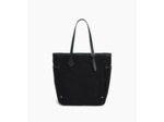 Sac cabas moyen modèle Solveig en toile coton et cuir lisse