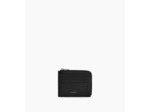 Porte cartes zip en L Emile en cuir grainé