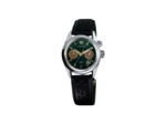 Montre March LA.B Agenda Automatique - Private  Emerald - Harisson perforé  Noir