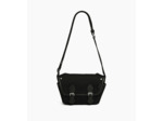 Petit sac bandoulière Solveig en toile coton et cuir lisse