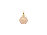 Médaille Arthus Bertrand Ma Mini Médaille Etoile en or jaune et diamant, 10 mm