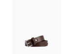 Ceinture homme avec boucle carrée en cuir lisse