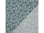 Poppy - Tissu Flanelle de Coton Fleurs Vintage Menthe