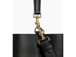 Grand sac seau Louise en cuir grainé