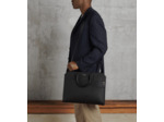 Porte documents slim 15" Gaston en cuir grain croisé