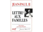 Livre Lettre Aux Familles - 1994, Année De La Famille