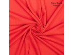 Fibre Mood - Tissu Sergé Souple de Lin et Viscose  "Suvi" Uni Couleur Rouge