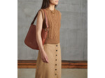 Sac hobo moyen modèle Madeleine en cuir de taurillon grainé