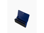 Pochette à rabat avec bandoulière amovible Emilie en cuir signature T