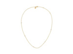 Chaîne forçat limé Arthus Bertrand en or jaune et diamants, taille ajustable