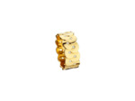 Bague Arthus Bertrand motif enlacé 8mm en or jaune et diamants, taille 54