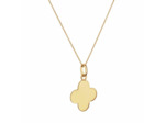Pendentif Arthus Bertrand Croix Trèfle F. mince or jaune