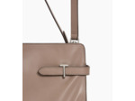 Sac porté épaule grand modèle Emie en cuir lisse et nubuck