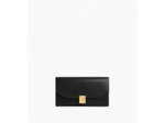 Grand portefeuille Rose en cuir lisse