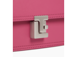 Petit sac bandoulière Rose en cuir lisse