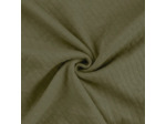 Sélection Coup de coudre - Tissu Jersey Molletonné Matelassé Double Face Uni Vert Olive