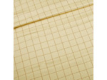 Sélection Coup de coudre - Tissu Twill de Viscose à Motif Carreaux Marrons sur le Fond Jaune Pale