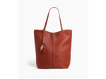 Charms fleur en cuir grainé