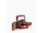 Petite boite à bijoux fermoir T en cuir