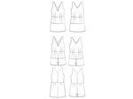 Maison Fauve - Patron Couture Combishort ou Robe "Cosmopolitan" du 34 au 52