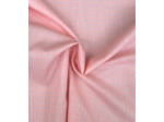 Singulière par Cousette - Tissu Coton Imprimé "Koy" Carreaux Orange Fluo sur le Fond Rose Tendre