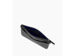 Pochette zippée avec bandoulière amovible Charlotte en cuir lisse