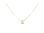 Collier Sarlane Entourage en or jaune et diamants de 0.15ct