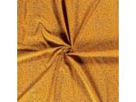 Sélection Coup de coudre - Tissu Popeline de Coton Imprimé Boutons de Fleurs sur le Fond Jaune Orangé